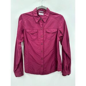 Columbia Plum Omni Shade Button up